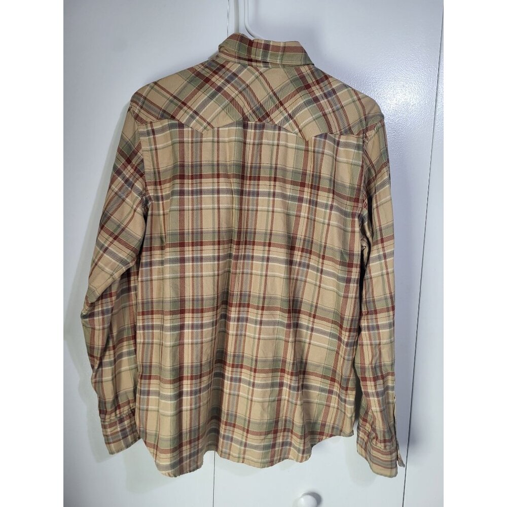 VTG Ralph Lauren Sport 90's Plaid Western Shirt SZ 14 Classic Fit Preppy Pearl S - Picture 3 of 6